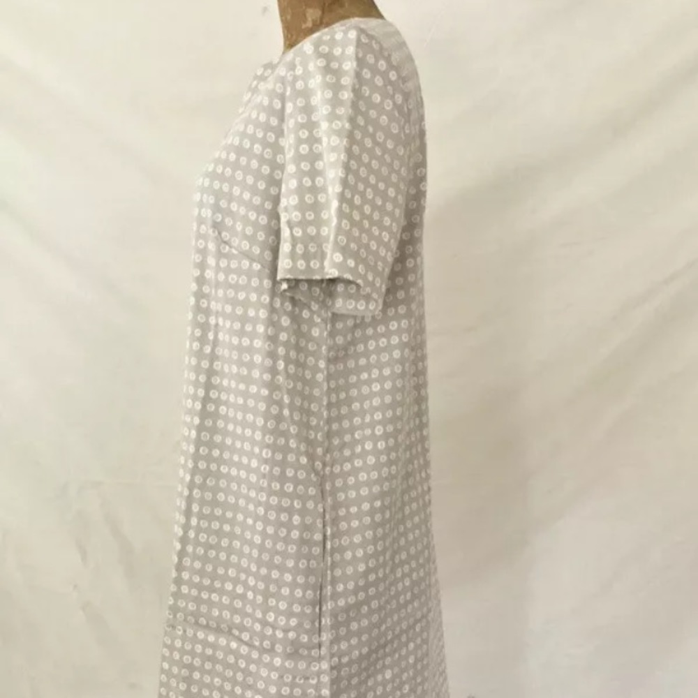 *SOLD* Marimekko Kora 042260 Beige Cotton Blend Short Sleeves Dress Size 34 - Picture 6 of 9